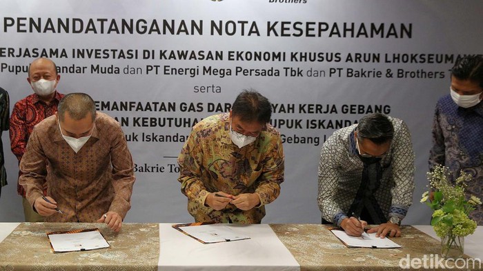 PT Pupuk Iskandar Muda (PIM) bersinergi dengan PT Energi Mega Persada Tbk (ENRG). Mereka akan mengembangkan Kawasan Ekonomi Khusus (KEK) Arun Lhokseumawe.