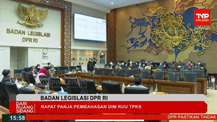 Baleg DPR rapat RUU TPKS bersama Kemenkumham