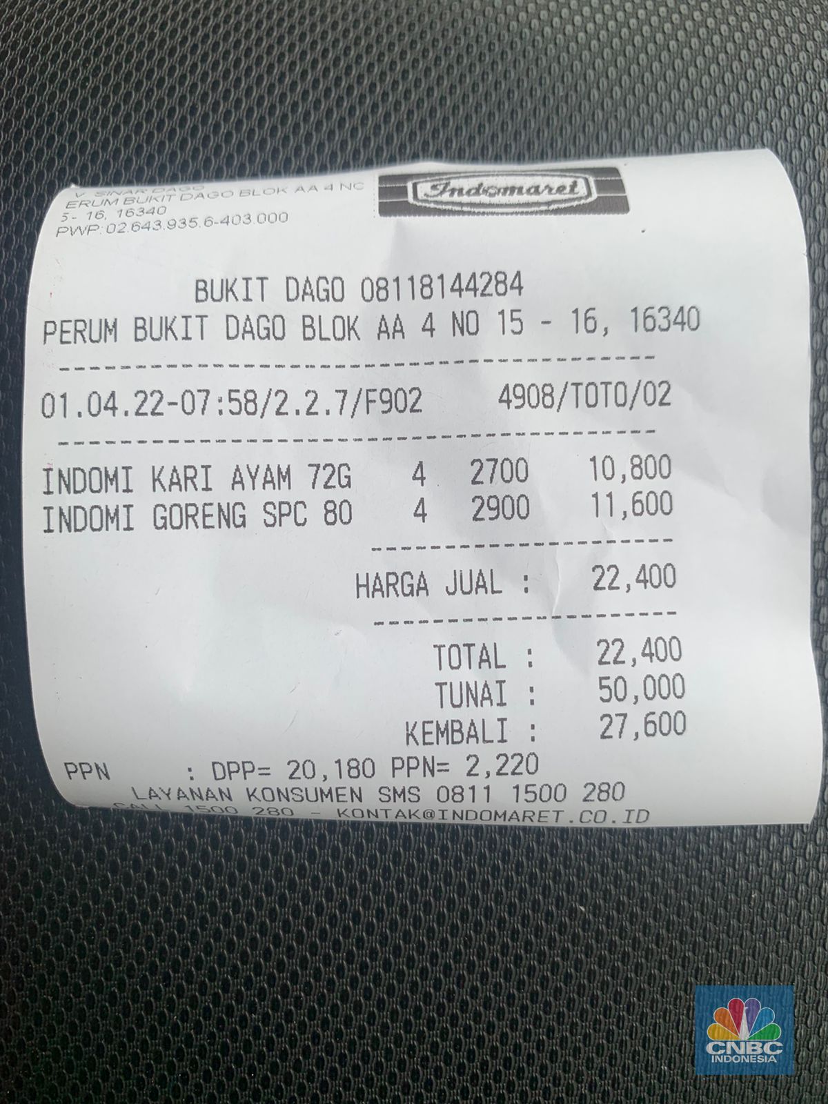 Bon Penjualan (CNBC Indonesia/Maikel Jefriando)