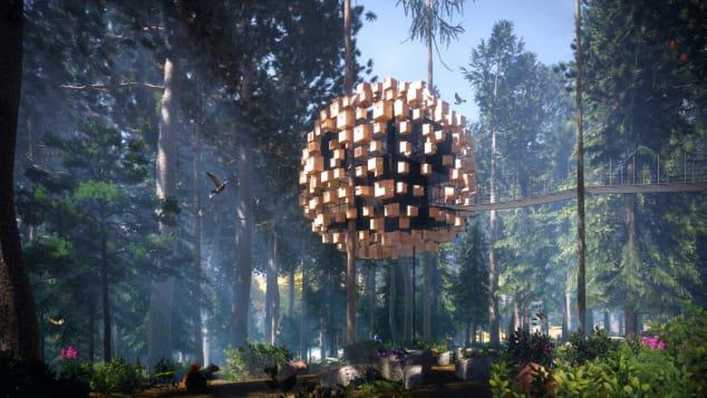 Kamar hotel Biosphere dari Treehotel Kamar hotel Biosphere dari Treehotel