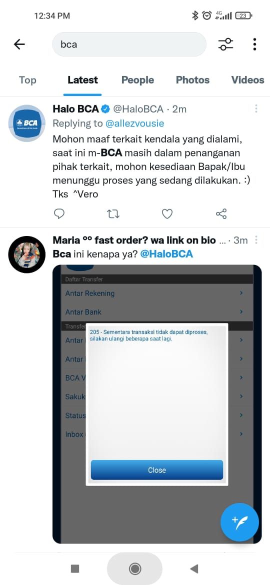 M-Banking BCA Error