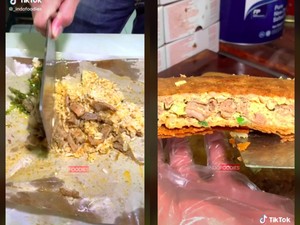 Terinspirasi Siska Kohl, TikToker Ini Bikin Martabak Isi Nasi Padang