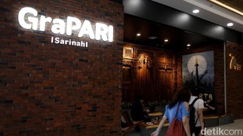 Sudut-sudut di GraPARI sarinah juga bisa dikatakan instagramable karena ada beberapa spot di sana yang memiliki bidang partisi yang unik, misalnya seperti bata tempel, roster beton yang disusun memiliki nilai estetik.