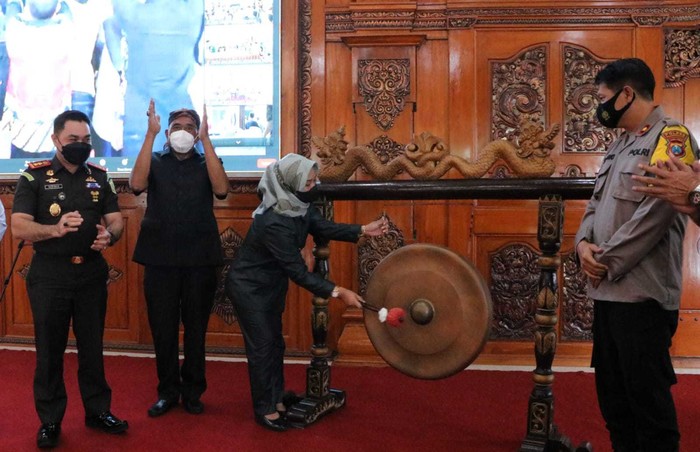 Wali Kota Mojokerto Ika Puspitasari me-launching Rumah Restorative Justice (RJ)