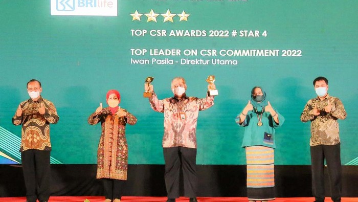 BRI Life Raih Penghargaan TOP CSR Awards 2022 BRI Life meraih penghargaan dalam ajang TOP CSR Awards 2022 di Jakarta. Dalam ajang tersebut, BRI Life meraih dua penghargaan.