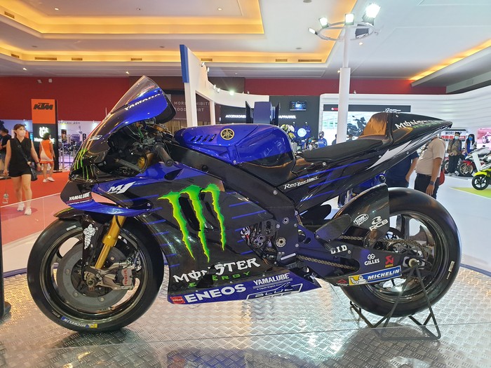 Motor MotoGP milik Marc Marquez dan Fabio Quartararo di IIMS 2022.