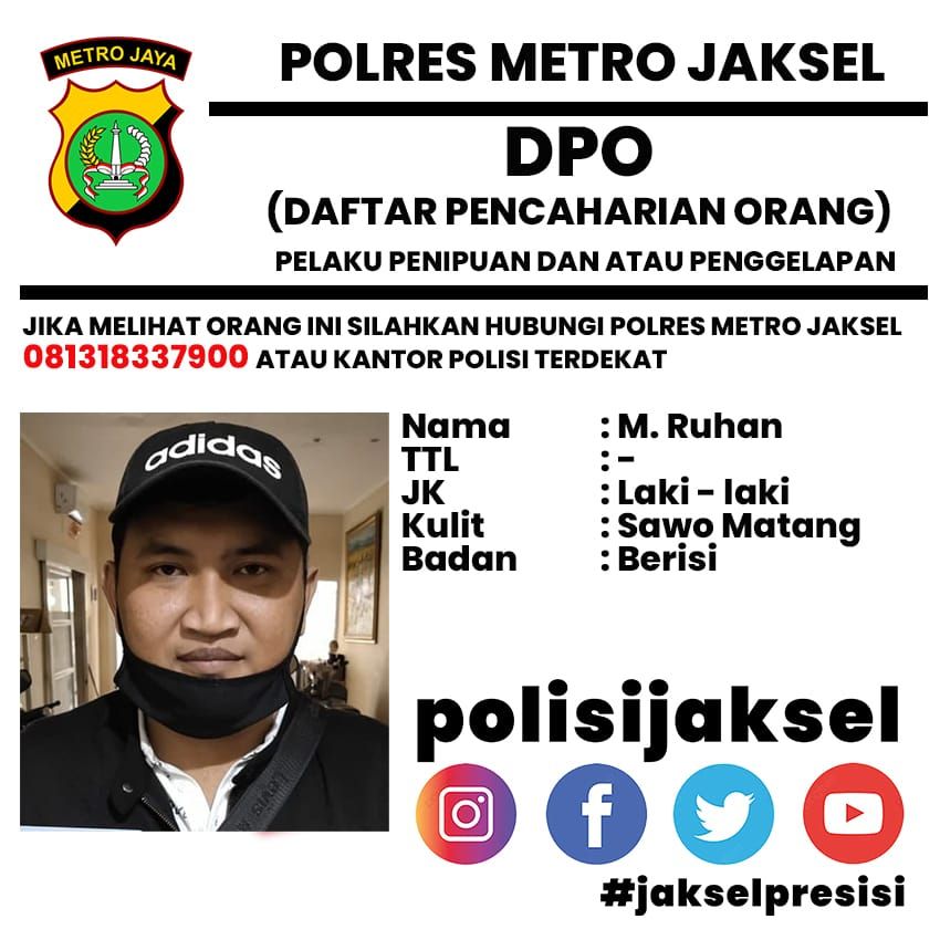 M Ruhan, sales dealer resmi Honda MT Haryono di Jakarta Selatan yang menipu konsumen.