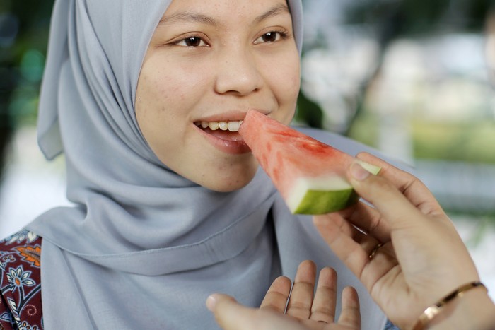 Manfaat buah semangka. Foto: Getty Images/iStockphoto/Alex Liew