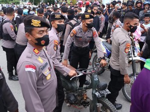 Razia Balap Liar di Awal Ramadan, Polisi Sita 41 Motor di Kendari