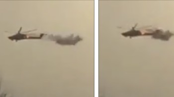Ini penampakan helikopter Rusia yang ditembak Starstreak hingga bodinya terbelah. Foto: Daily Mail