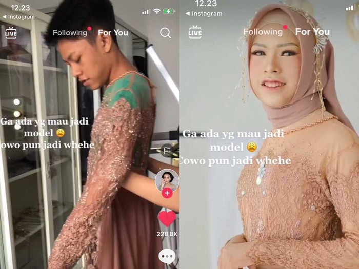 Viral Pria Terpaksa Jadi Model Makeup, Wajahnya Setelah Dirias Bikin Kaget