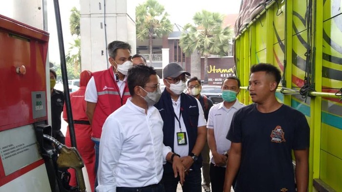 Wamen BUMN Cek SPBU di Jatim: Kita Pastikan Suplai BBM Ramadan Jalan