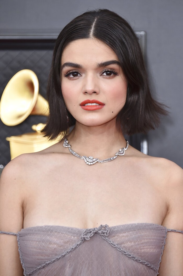 64th Annual Grammy Awards - Arrivals Rachel Zegler arrives at the 64th Annual Grammy Awards at the MGM Grand Garden Arena on Sunday, April 3, 2022, in Las Vegas. (Photo by Jordan Strauss/Invision/AP)