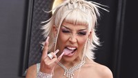 Ini merupakan penampilan Doja Cat di Grammy usai mengumumkan pensiun. (Foto: Jordan Strauss/Invision/AP/Jordan Strauss)  