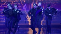 Tahun lalu, BTS juga masuk nominasi yang sama dengan Dynamite. Sayang BTS tak keluar sebagai juara. (Foto: Chris Pizzello/Invision/AP/Chris Pizzello)  