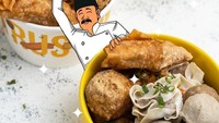 Bakso Malang Cak Su Kumis di Rawamangun, juga tak kalah favorit. Tersedia bakso urat, halus dan aneka isian lainnya seperti siomay, tahu hingga kekian. Foto: Instagram @caksukumis