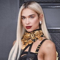 Melangkah di karpet merah Grammy Awards 2022, Dua Lipa memilih tampil seksi mengenakan busana dari Versace. Tak hanya itu saja, Dua Lipa tampaknya juga mengubah gaya rambutnya menjadi rambut panjang lurus berwarna platinum blonde. Foto: Jordan Strauss/Invision/AP