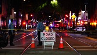 Penembakan itu terjadi sekitar pukul 02.00 dini hari waktu setempat di dekat Golden 1 Center yang merupakan arena tim bola basket Sacramento Kings bermain dan konser berlangsung. (AP/Rich Pedroncelli)