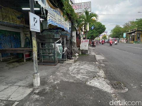 Lokasi klitih di Gedongkuning, Jogja yang menewaskan seorang pelajar SMA anak anggota DPRD Kebumen, Senin (4/4/2022).