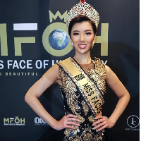 Dalam siaran langsung yang ditayangkan di YouTube Miss Face of Humanity Nadia Tjoa diumumkan sebagai pemenang Miss Face of Humanity 2022. Dia mengalahkan finalis dari Rwanda yang menjadi juara kedua atau 1st runner up kontes kecantikan tersebut. Foto: Instagram