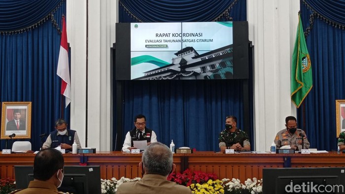 Rapat evaluasi tahunan Satgas Citarum Harum.