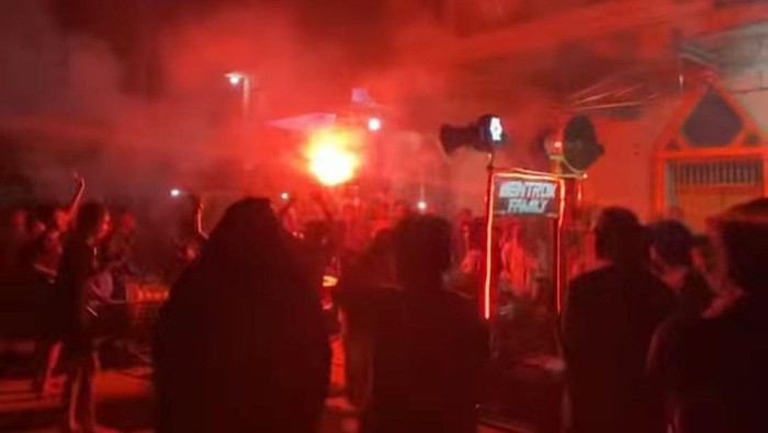 Tangkapan layar video sahur on the road di Pinrang