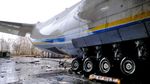 Foto Terbaru Pesawat Terbesar di Dunia Hancur di Ukraina, Penyebabnya Tak Pasti