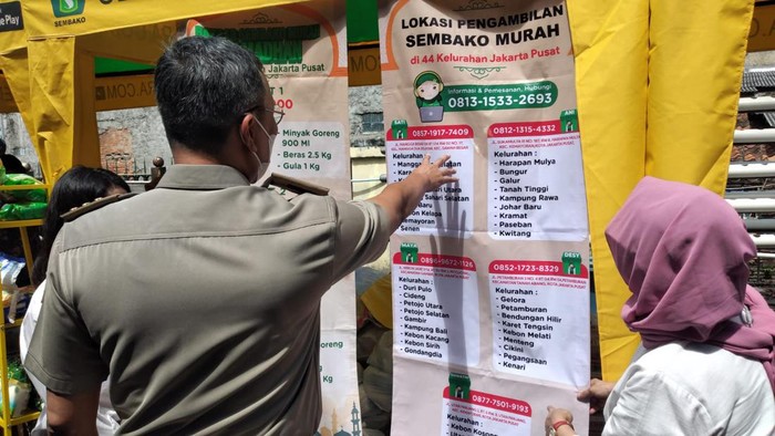 Bazar Sembako Murah di Jakpus, Minyak Goreng Hanya Rp20 Ribu SAHARA (Sahabat Usaha Rakyat) dan INKOWAPI (Induk Koperasi Wanita Pengusaha Indonesia) bekerja sama dengan PUSKOWAPI DKI Jakarta menggelar bazaar sembako murah. Khusus untuk wilayah Jakarta Pusat, bazaar sembako murah ini akan diadakan di 44 kelurahan secara bergilir dari 4 - 31 April 2022.