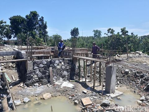 Lokasi Masjid Al-Fatah di Dusun Kowang, Desa Ngargotirto, Kecamatan Sumberlawang, Sragen, Senin (4/4/2022).