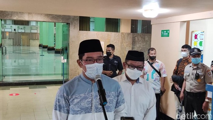 Ridwan Kamil di kampus UII, Sleman, DIY, Selasa (5/4/2022).