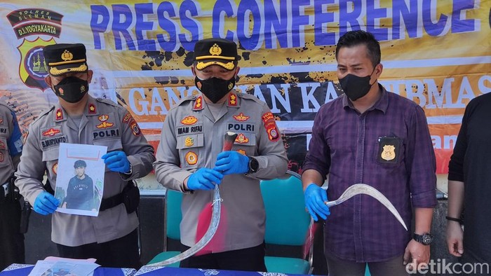 Rilis kasus pemuda bawa celurit di Gamping Sleman