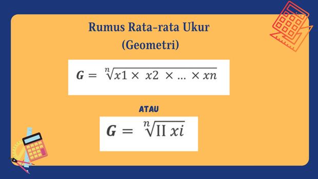 Rumus rata-rata ukur (geometrik)
