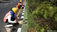 Selain itu, pengecatan juga untuk memberikan keamanan bagi pengguna jalan, karena separator akan terlihat lebih jelas.