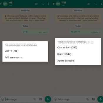 WhatsApp facilita chatear con números no guardados