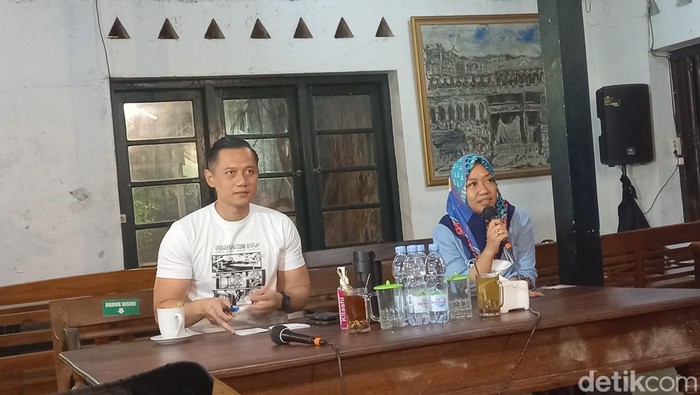 Agus Harimurti Yudhoyono (AHY) di Alun-alun Jogja, Rabu (6/4/2022).