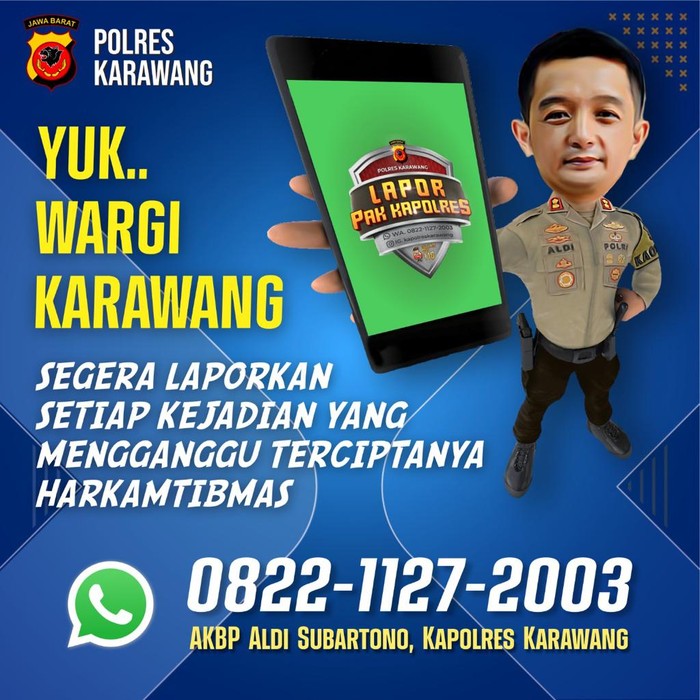 AKBP Aldi Subartono dan Lapor Pak Kapolres