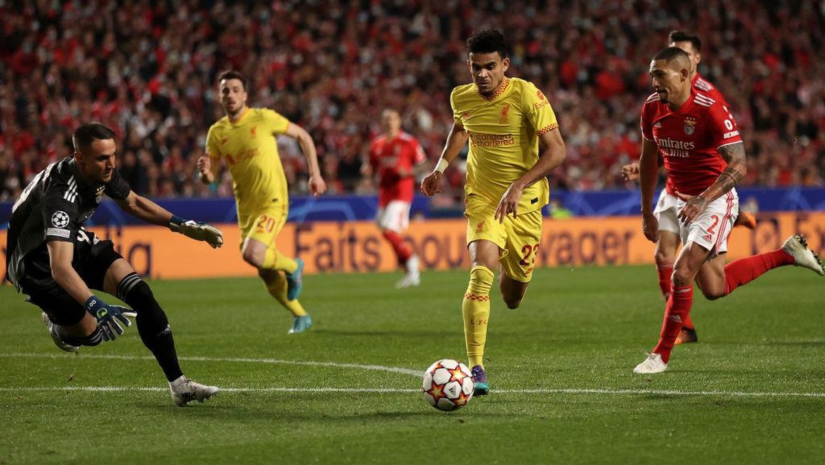 Gol Luis Diaz ke gawang Benfica berarti sangat besar untuk Liverpool. (Foto: Getty Images/Julian Finney)