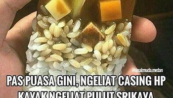 Casing hape seperti pulut srikaya. Foto: Twitter