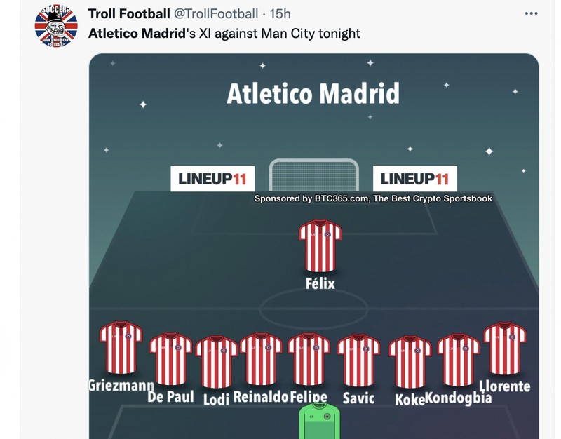 Meme Manchester City vs Atletico