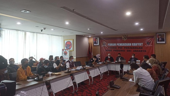 Audiensi warga Marunda dengan Fraksi PDIP DPRD DKI soal polusi abu batu bara, Rabu (6/4/2022).