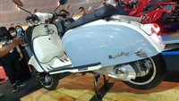 Royal Alloy TG150 dibekali bodi yang didominasi baja dengan headset dan horncast aluminium cor. Bagian belakang bodi utamanya terlihat jadi lebih bulat. Foto: Luthfi Anshori/detikOto