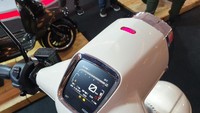 Sementara di bagian setang mempunyai headset baru dengan pengaplikasian speedometer TFT dengan indikator warna. Foto: Luthfi Anshori/detikOto