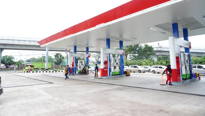 Suasana SPBU di Bengkulu