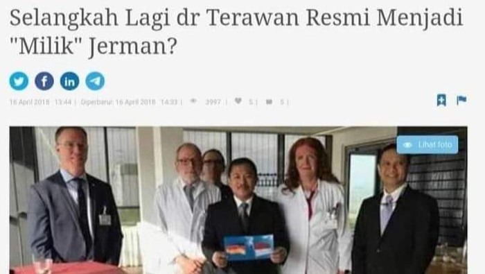 Viral Terawan Jadi 'Milik' Jerman Usai Dipecat IDI, Begini Faktanya