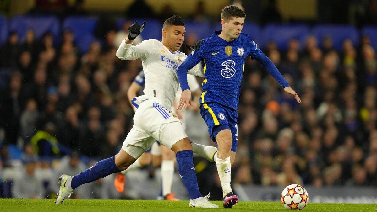Chelsea saat menghadapi Real Madrid di leg pertama. Foto: AP/Kirsty Wigglesworth