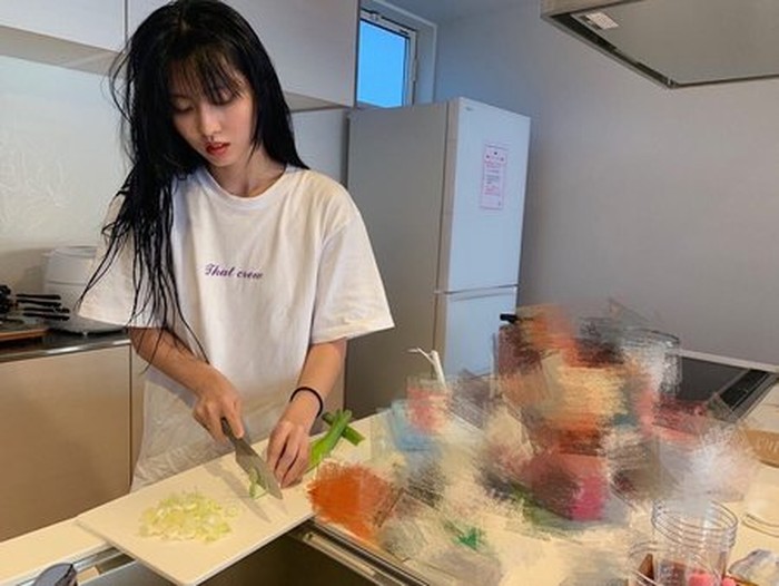 Dapur selebriti Korea yang minimalis