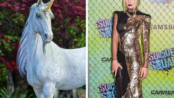 Margot Robbie terinpirasi dari gagahnya kuda unicorn. Foto: Brightside
