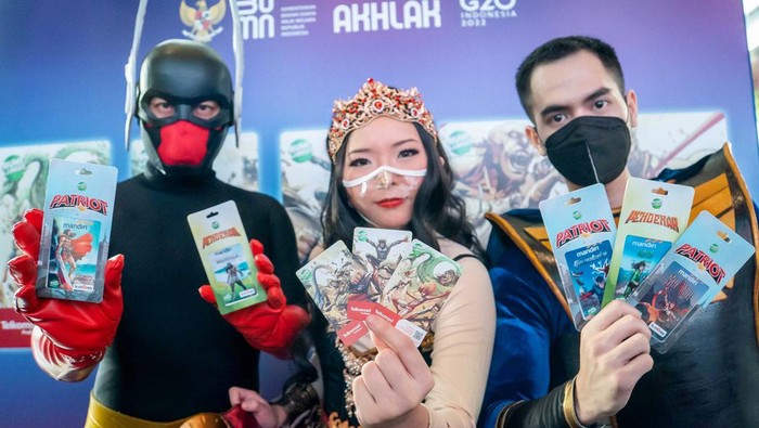 Kartu Voucher Fisik dan E-Money Ini Bergambar Karakter Bumilangit PT Telekomunikasi Seluler (Telkomsel) dan PT Bank Mandiri (Persero) Tbk (Mandiri) bersama PT M Cash Integrasi Tbk (MCAS Group) berkolaborasi dengan Bumilangit meluncurkan voucher fisik internet Telkomsel dan kartu E-Money Mandiri dengan desain edisi karakter Bumilangit.