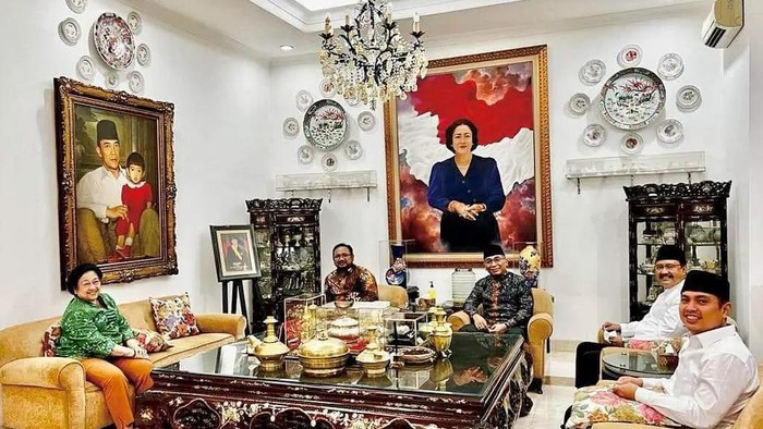 Ketum PBNU Gus Yahya dan Menag Gus Yaqut Bertemu Megawati