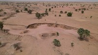 Beragam upaya dilakukan warga Senegal untuk mendapatkan air. (Christophe Van Der Perre/Reuters)  